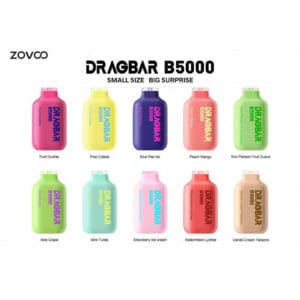 zovoo dragbar b5000 Disposable flavors list